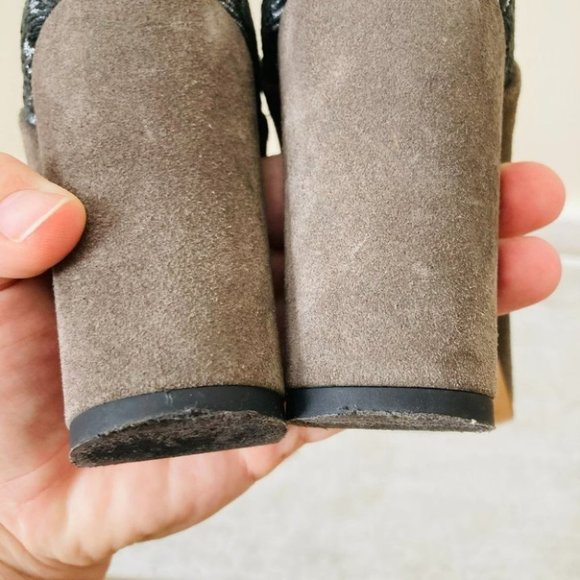 Anthropologie Cubanas Ciara Glitter Heeled Boots - Picture 15 of 16